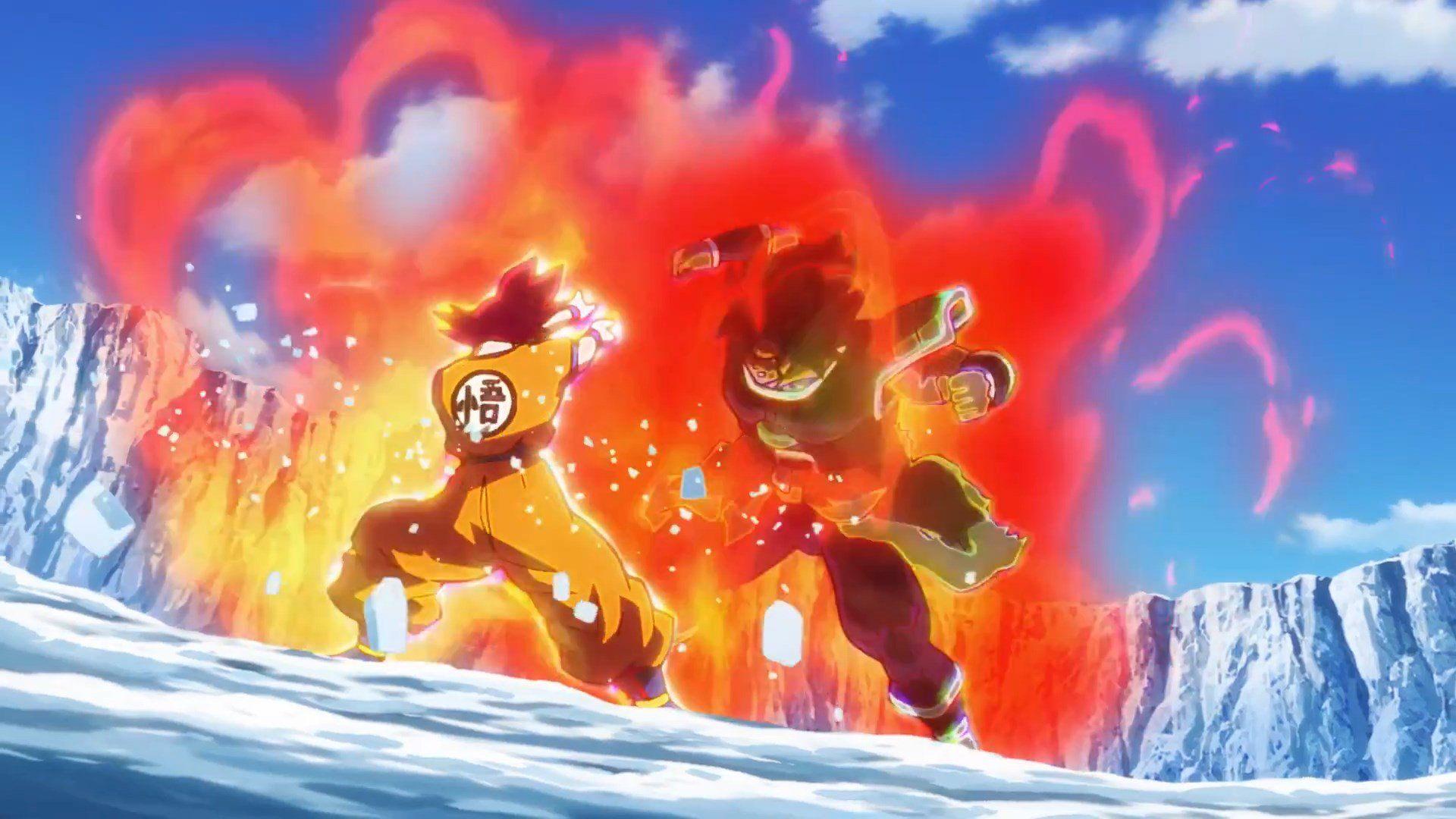 1920x1080 SSG Goku vs Broly. Dragon ball super, Dragon ball, Dragon ball goku