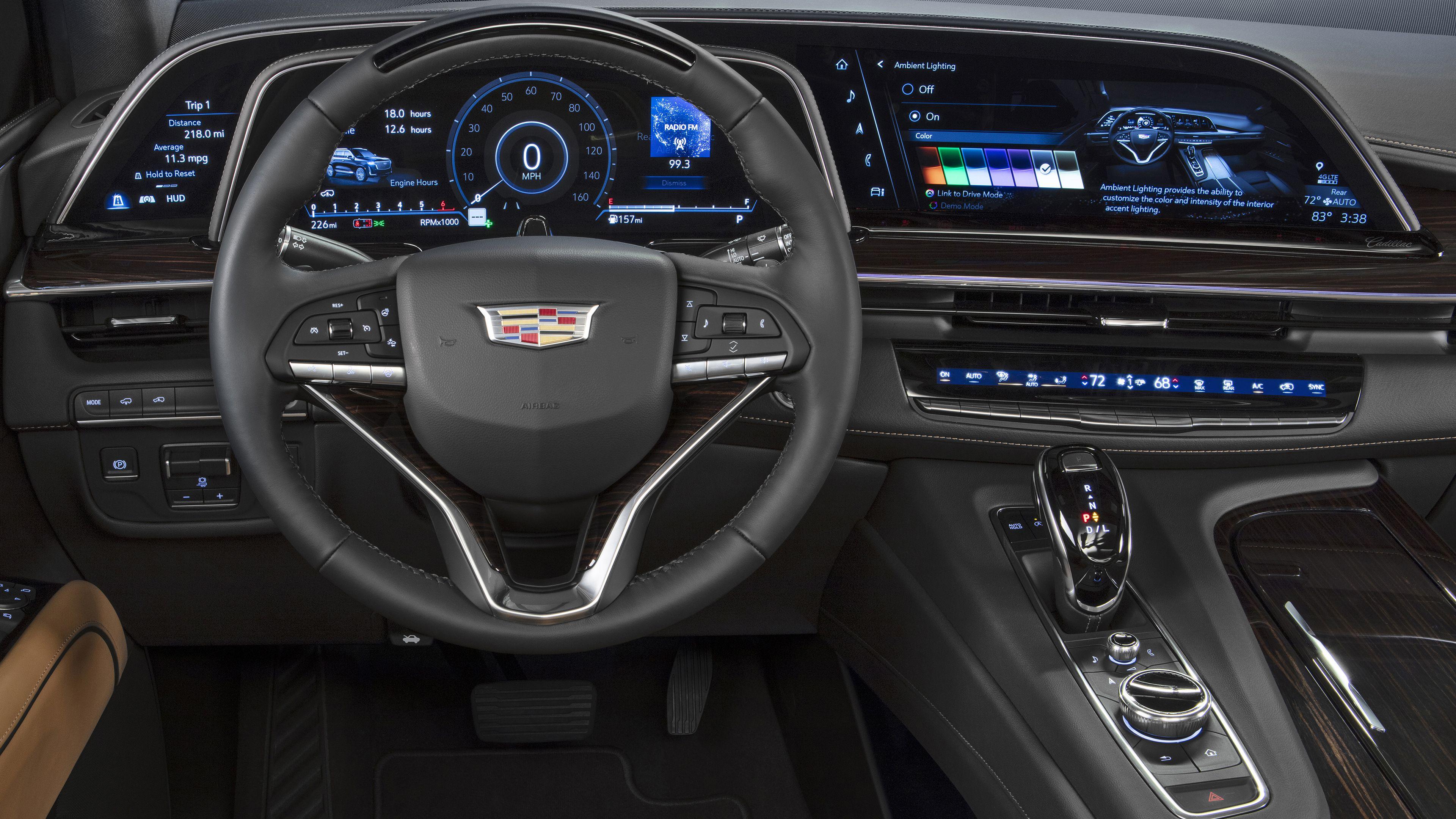 3840x2160 Cadillac Escalade Platinum Luxury Interior 4K Wallpaper. HD