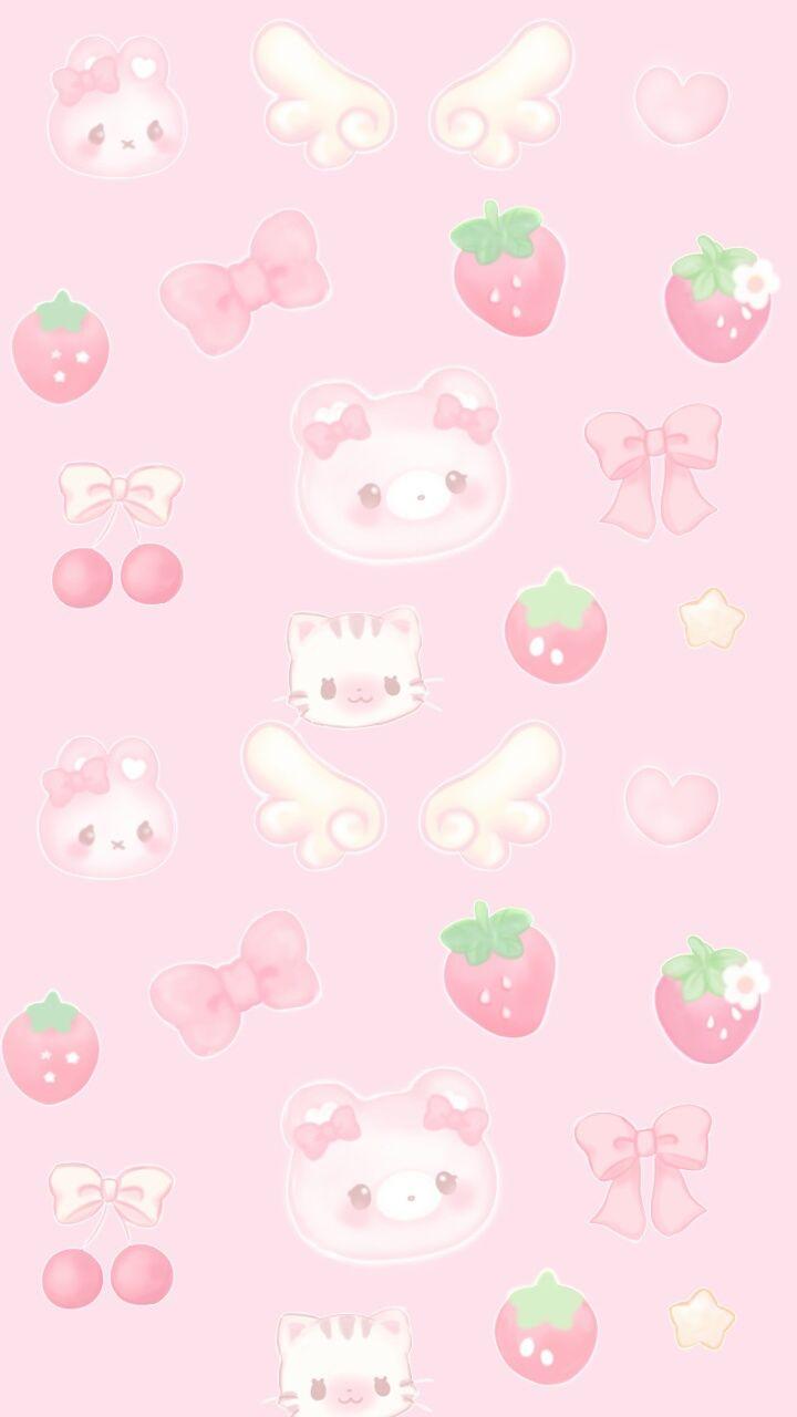 Kawaii Strawberry Wallpapers - Top Free Kawaii Strawberry Backgrounds ...
