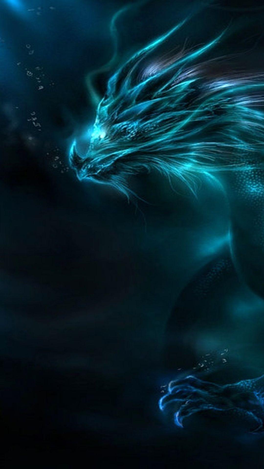 Blue Dragon Phone Wallpapers Top Free Blue Dragon Phone Backgrounds Wallpaperaccess