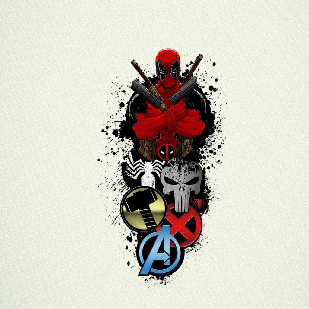 1024x1024 Deadpool Widescreen Wallpaper 29672