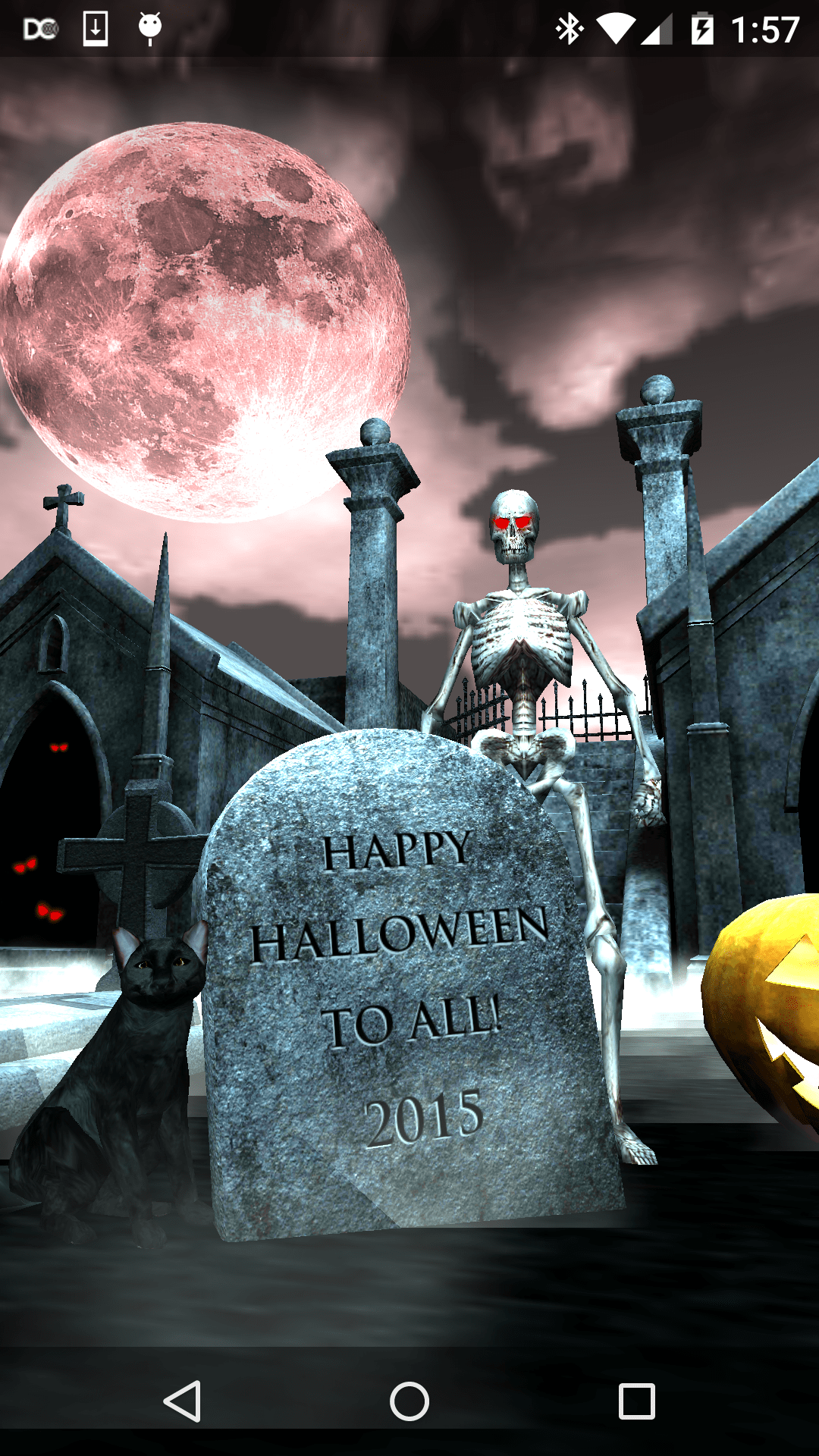 1080x1920 APP] [LIVE WALLPAPER] Halloween Graveyard 3D Live Wallpaper Apps & Games