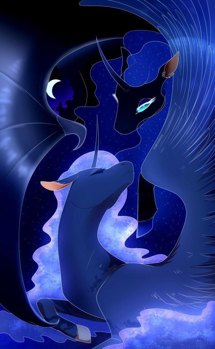 701x1138 MLP: Princess Luna And Nightmare Moon. My little pony wallpaper