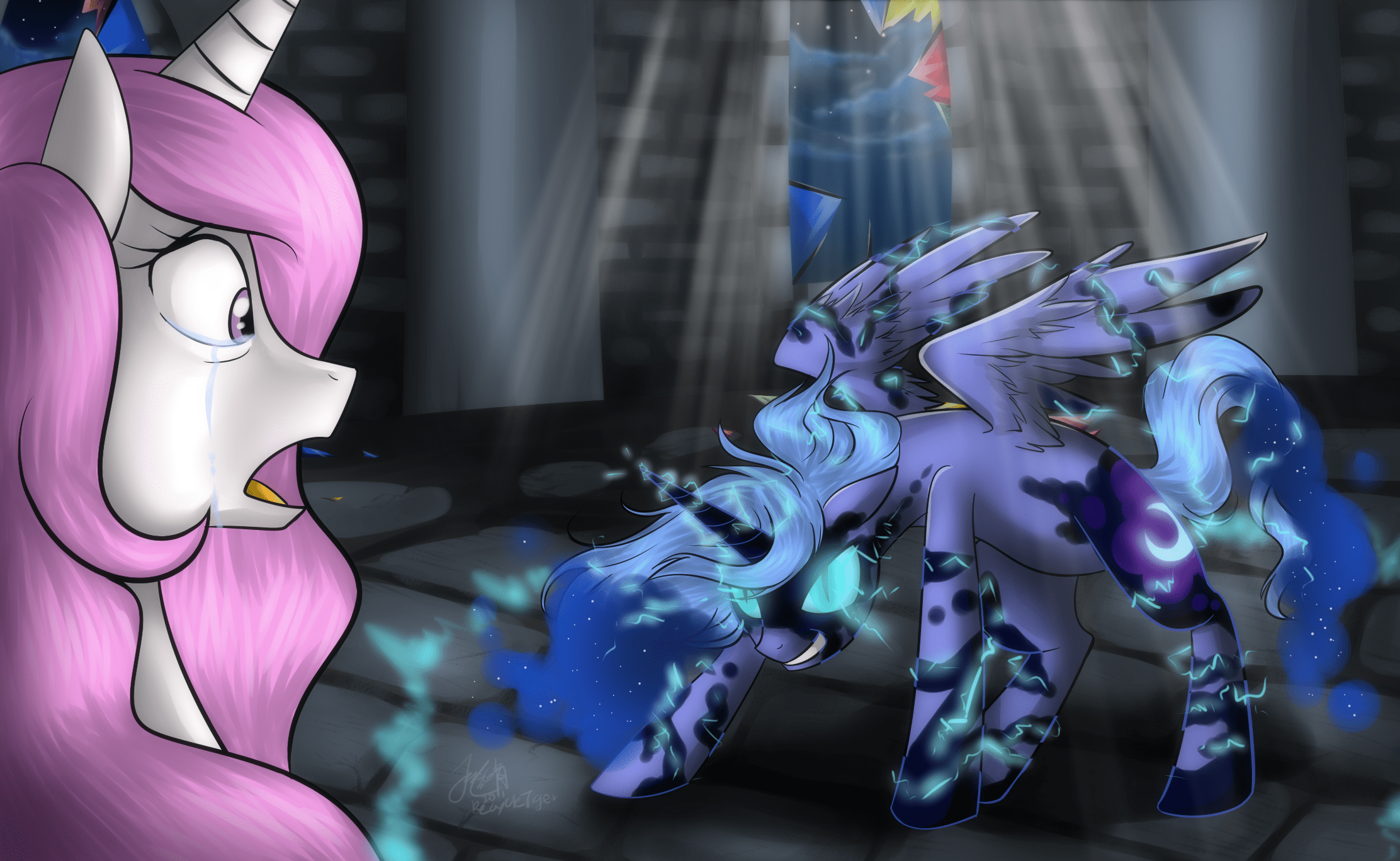 2224x1368 Nightmare Moon HD Wallpaper and Background Image