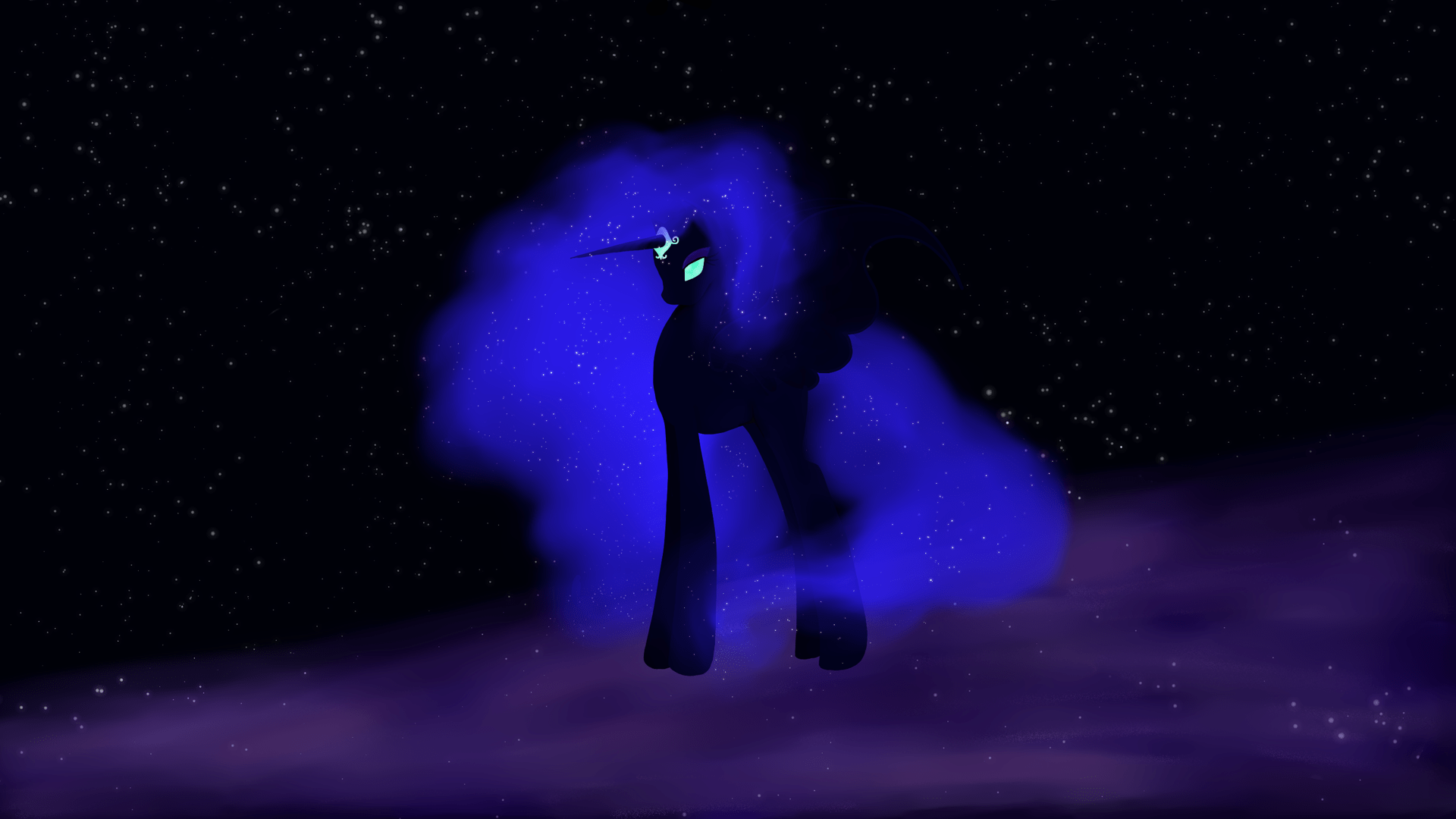 1920x1080 Free download MLP Nightmare Moon Constellation Wallpaper 1080p