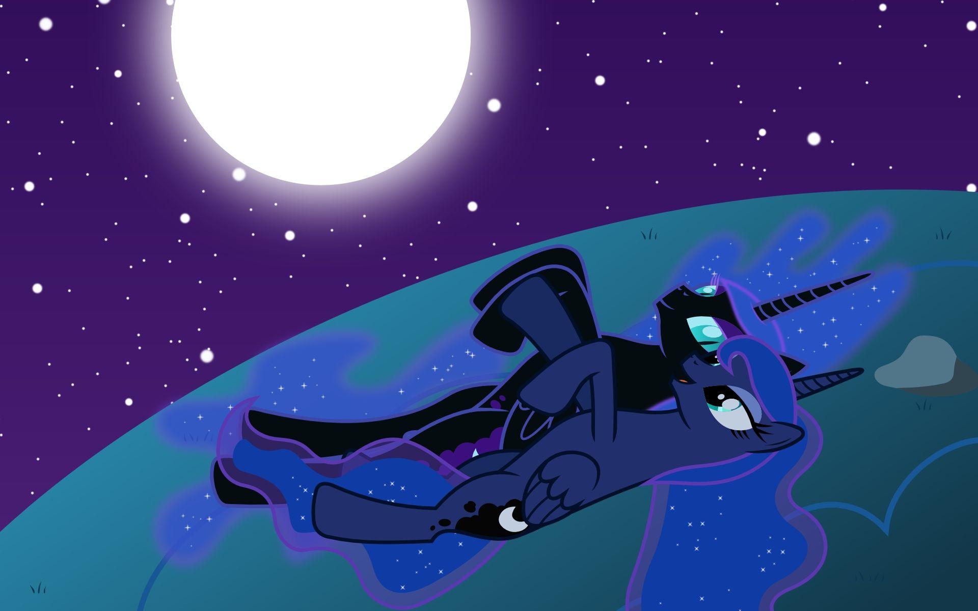 1920x1200 night stars moon nightmare luna ponies princess luna nightmare