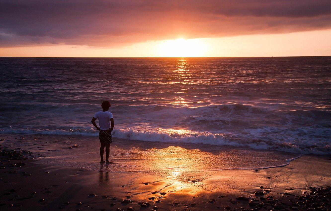 1332x850 Wallpaper waves, beach, ocean, sunset, mexico image for desktop, section ситуации