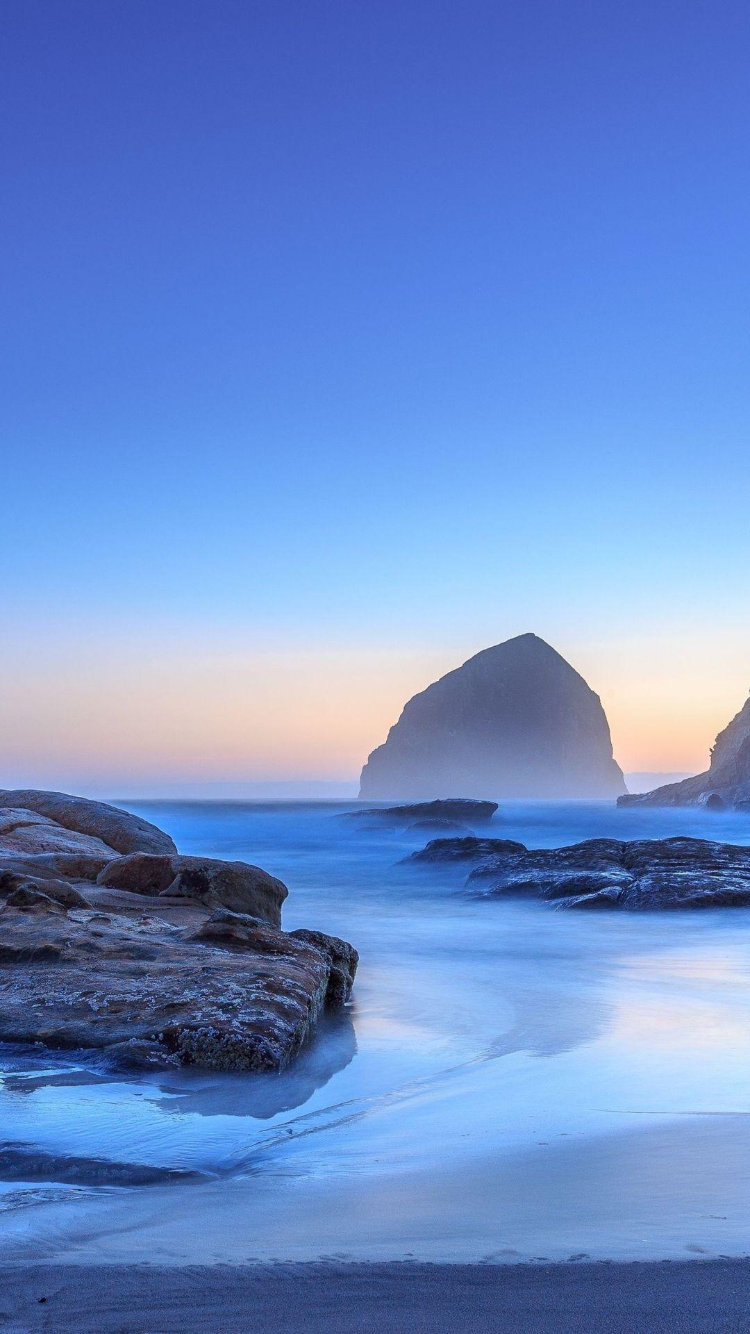 1080x1920 Free download Oregon Pacific Ocean beach sunrise sunset sea