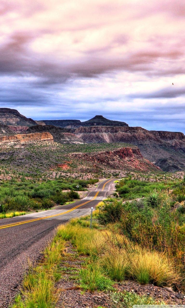 768x1280 Road To Big Bend National Park Ultra HD Desktop Background