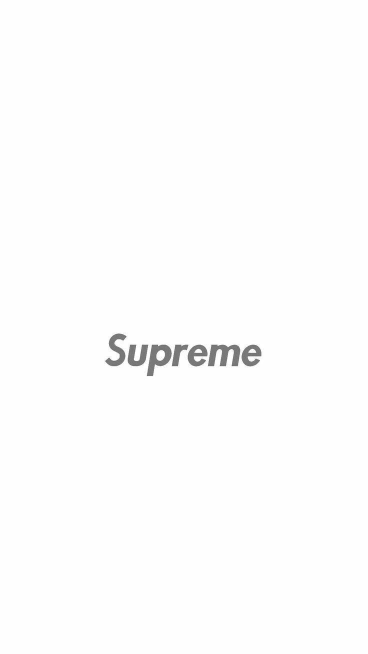 736x1308 White Supreme iPhone Wallpaper