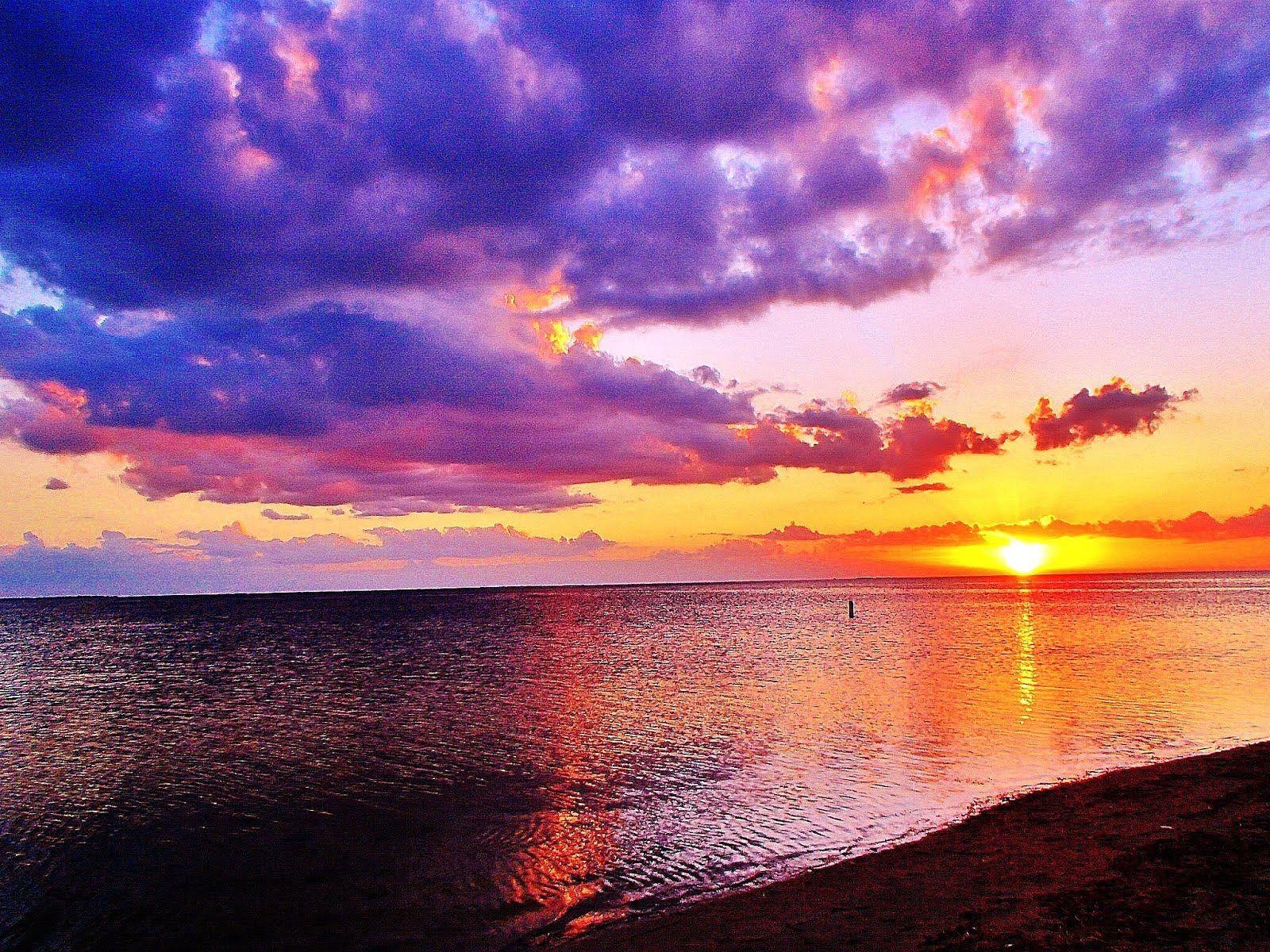 1600x1200 Sunset Beach Picture Wallpaper. Sunrise picture, Sunset beach