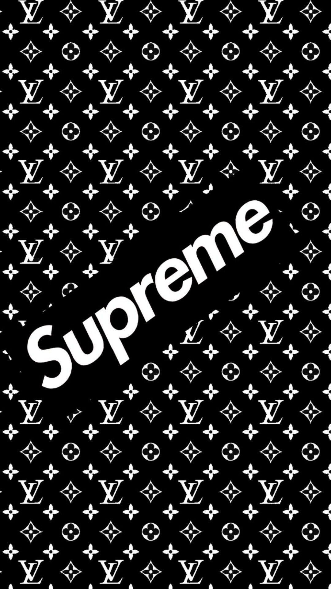 1080x1920 Louis Vuitton Supreme Wallpaper