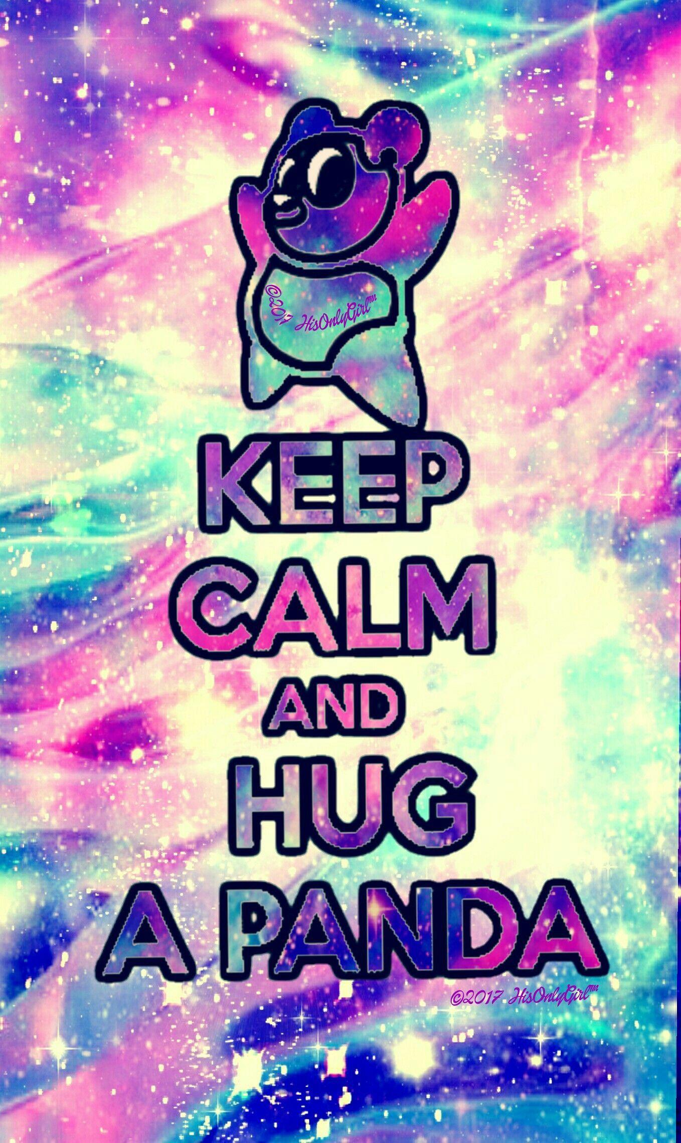 1358x2278 Keep calm Panda galaxy wallpaper I created for the app CocoPPa! #CocoPPa #tribal. Galaxy wallpaper, Gold wallpaper cute, Cute panda wallpaper