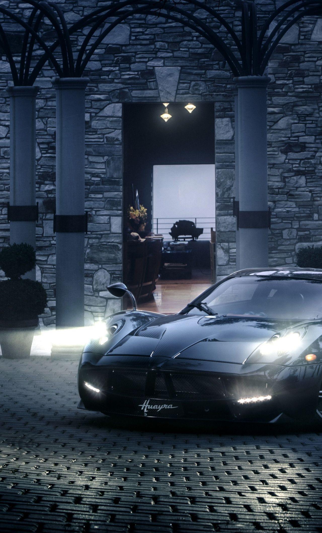 1280x2120 Download 1280x2120 wallpaper headlight, pagani huayra, sports car