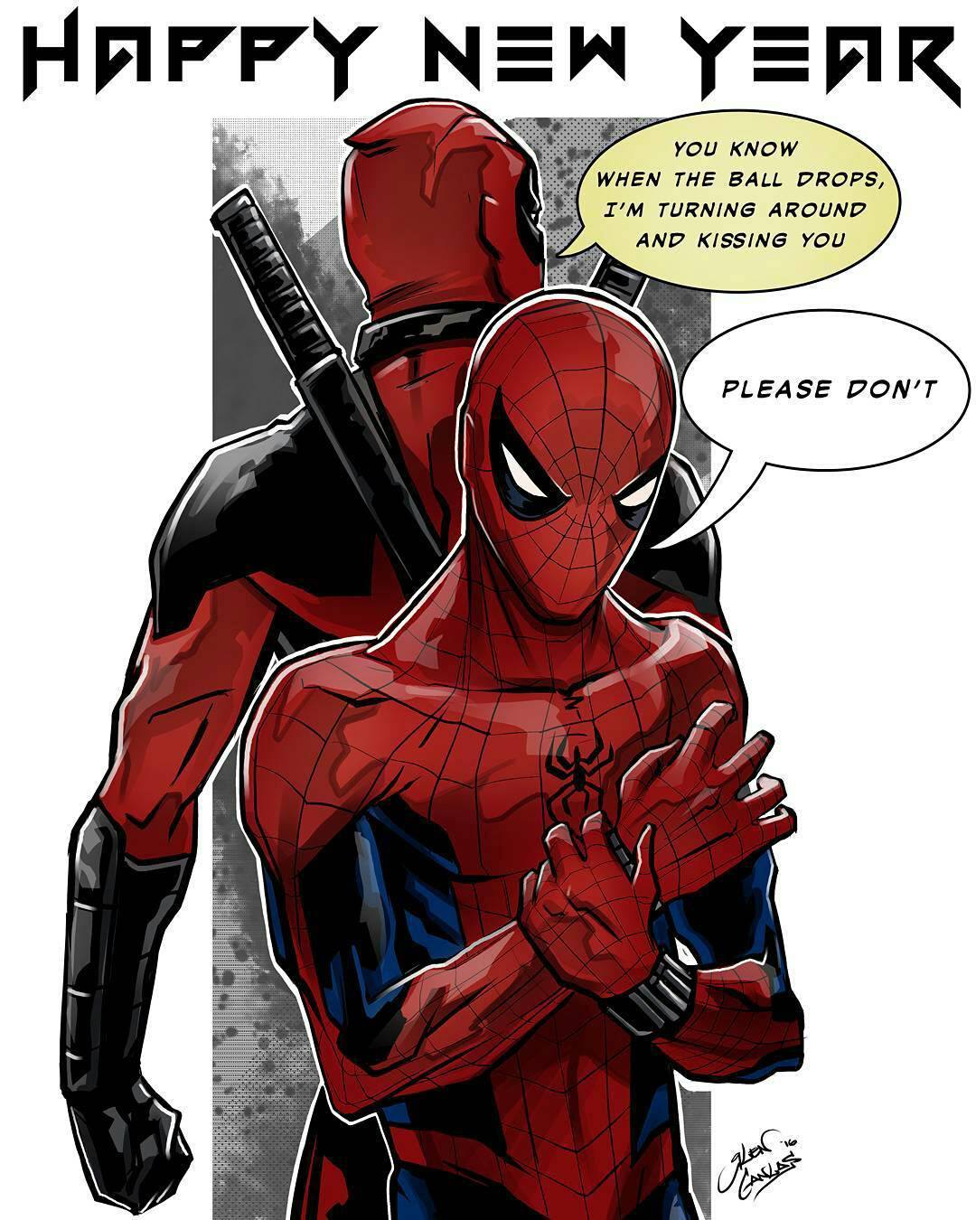 1080x1350 Spideypool Wallpaper