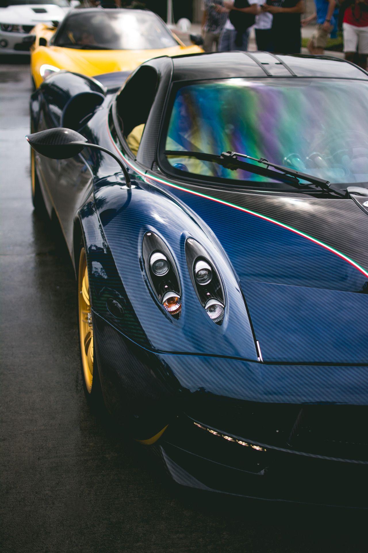 1280x1920 Pagani Dark Blue Huayra Street Huayra Wallpaper Phone