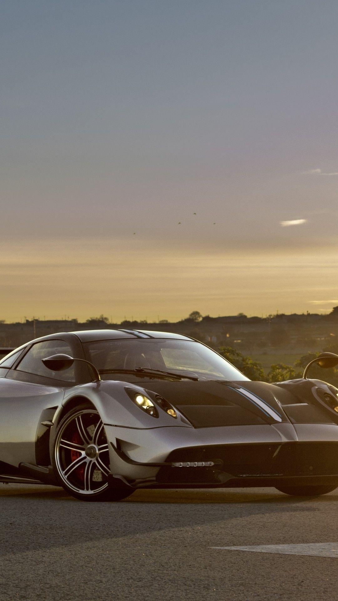 1080x1920 Download 1080x1920 Pagani Huayra, Side View, Black, Cars