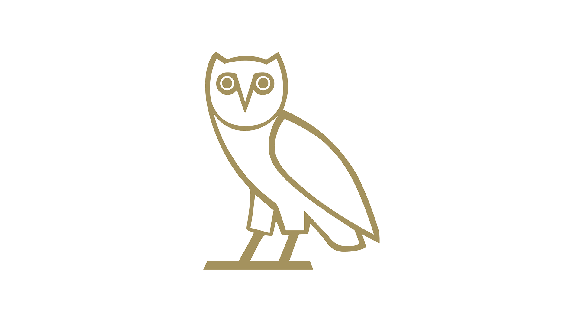 1920x1080 Gold OVO Drake Logo