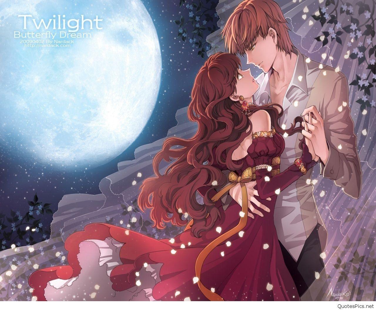 1280x1054 Love Full HD Anime Couple Wallpaper