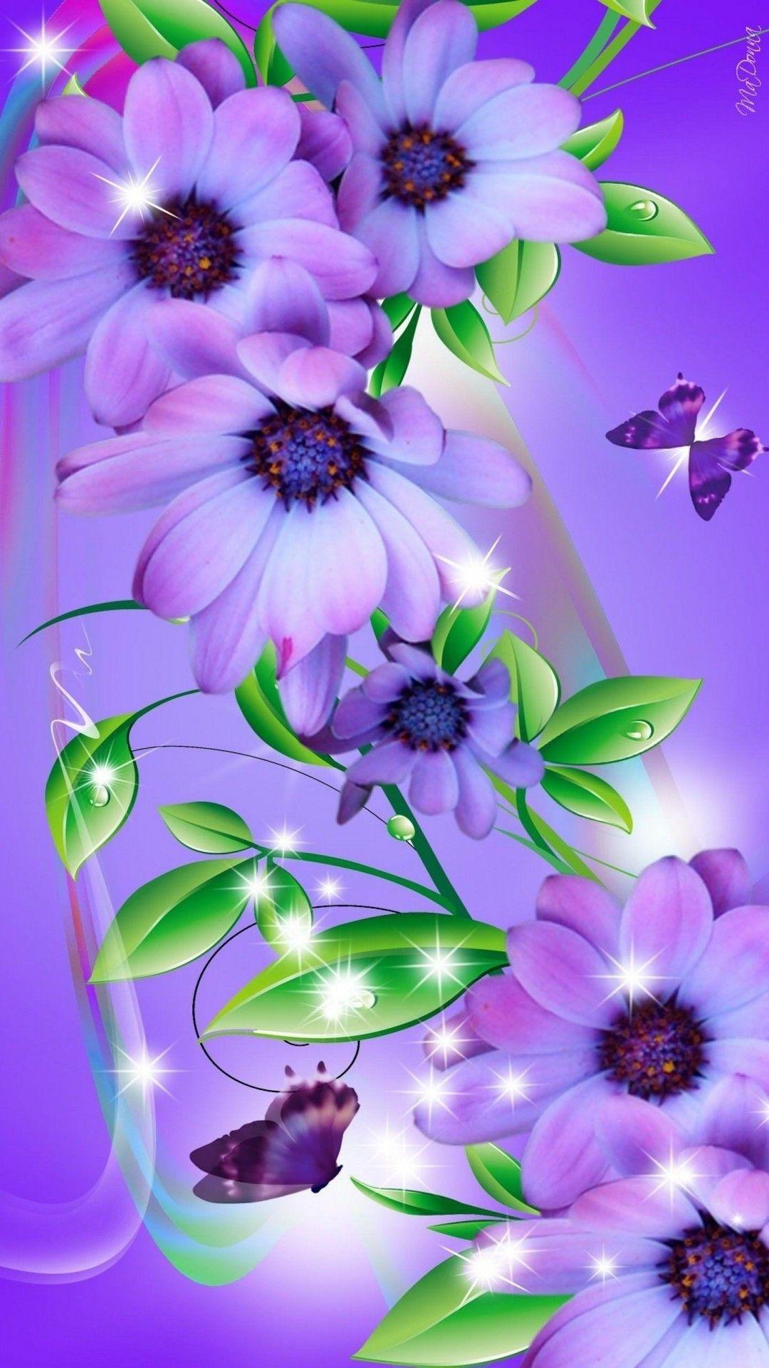 1080x1920 Spring Butterfly Wallpaper