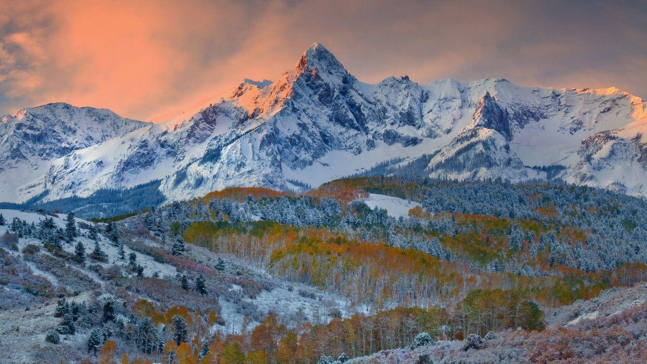 1280x720 Wallpaper Mount Sneffels, Summit, Autumn, Sneffels Range, Rocky Mountains, Colorado, Nature,. Wallpaper for iPhone, Android, Mobile and Desktop