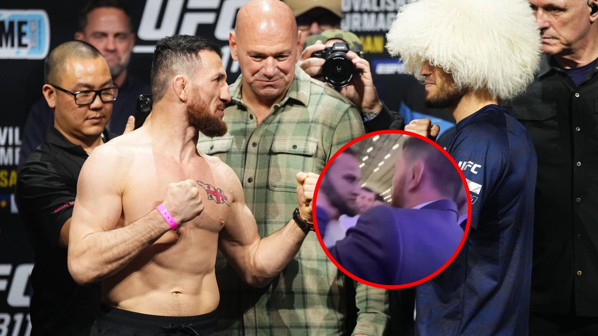 1920x1080 New footage shows the moment Merab Dvalishvili slapped Umar Nurmagomedov's wrestling champion friend