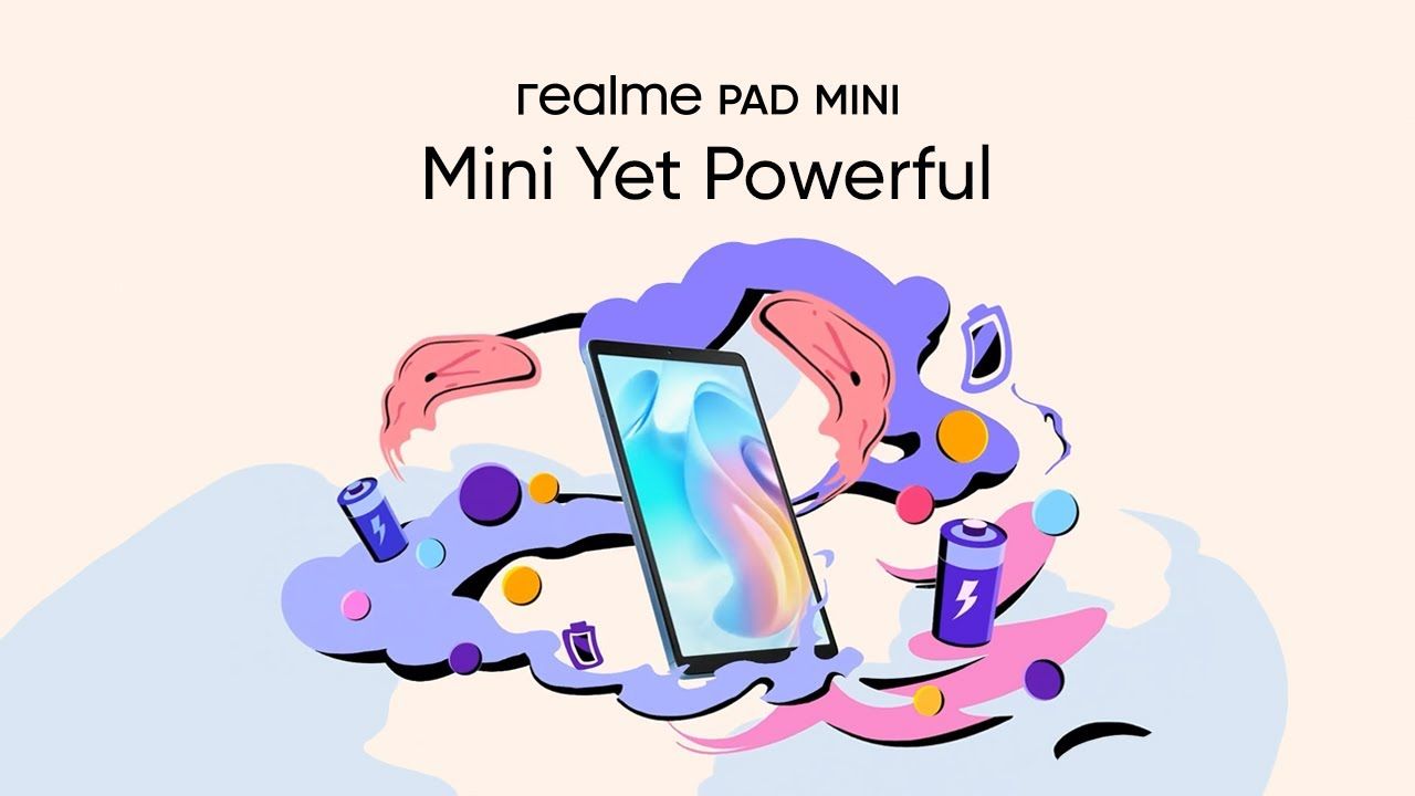 1280x720 realme PadMini. #MiniYetPowerful
