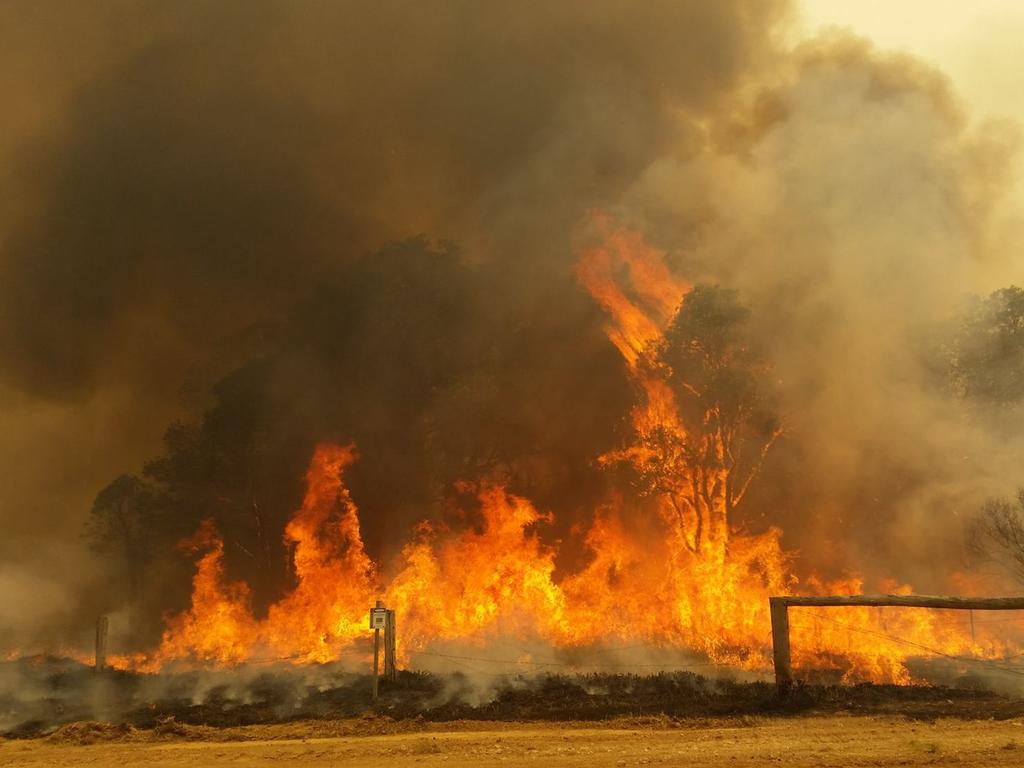 1024x768 Waroona bushfire in picture