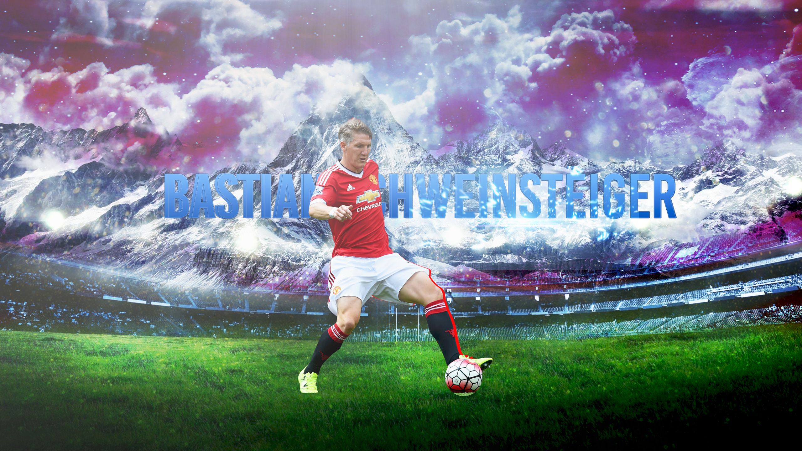 2560x1440 Manchester United F.C. HD Bastian Schweinsteiger Wallpaper