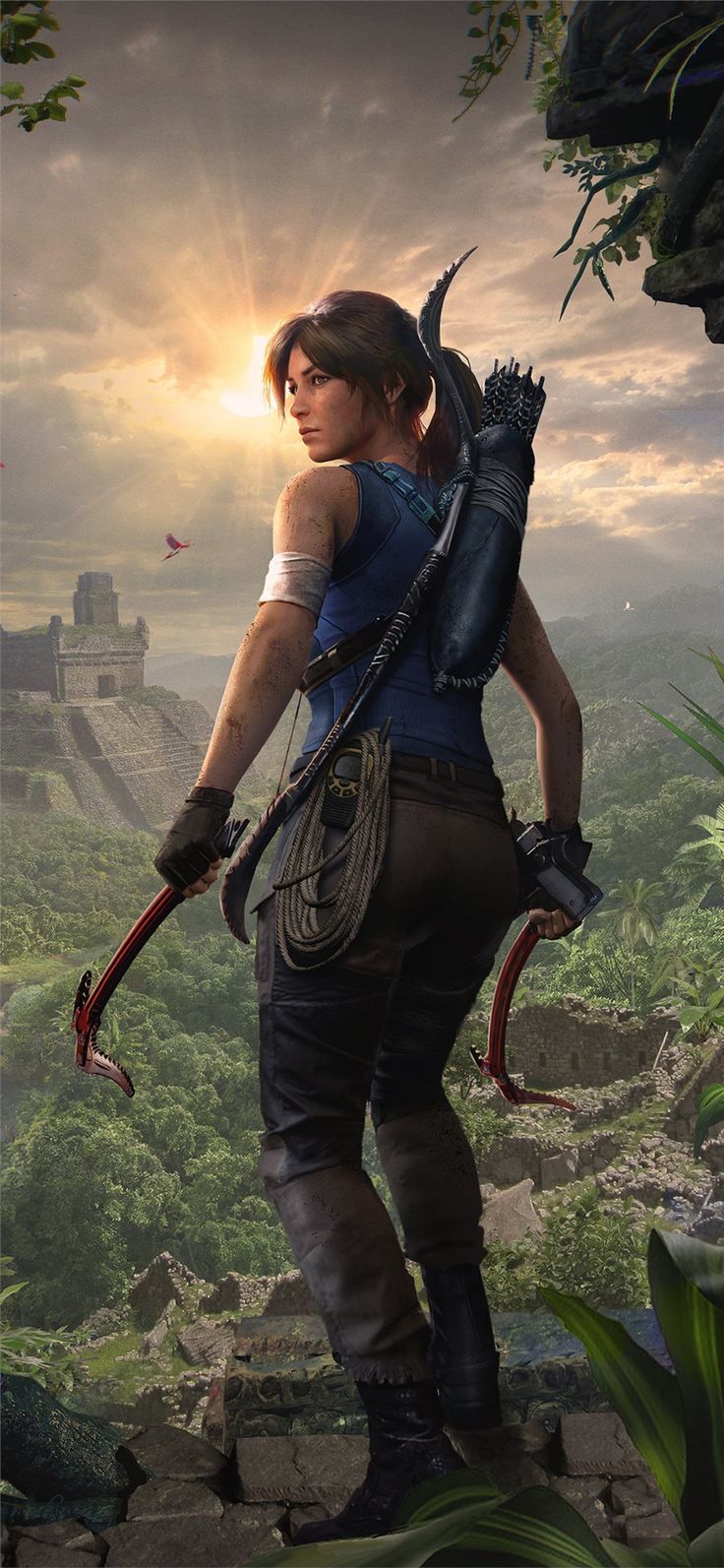 736x1593 shadow of the tomb raider lara croft 4k iPhone 11 Wallpaper