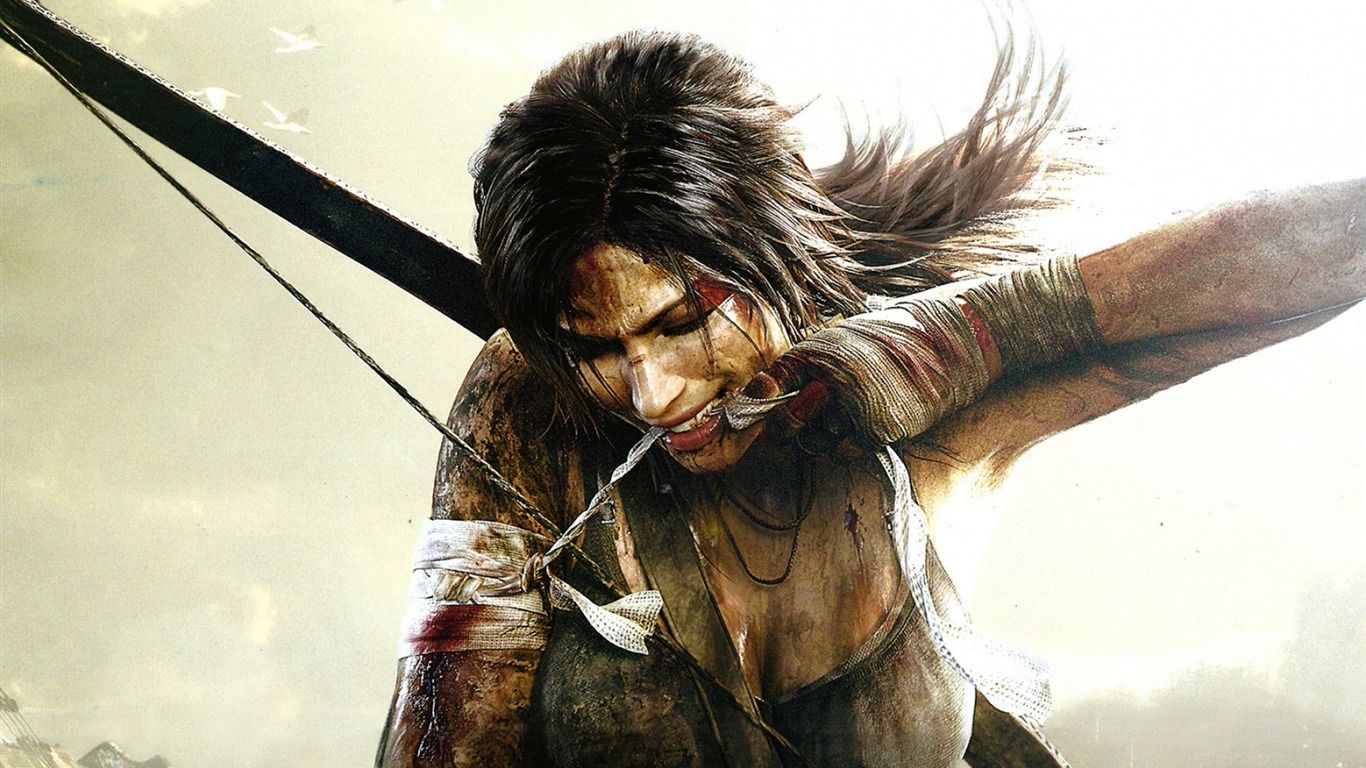 1366x768 Tomb Raider Lara Croft Game HD Wallpaper 13