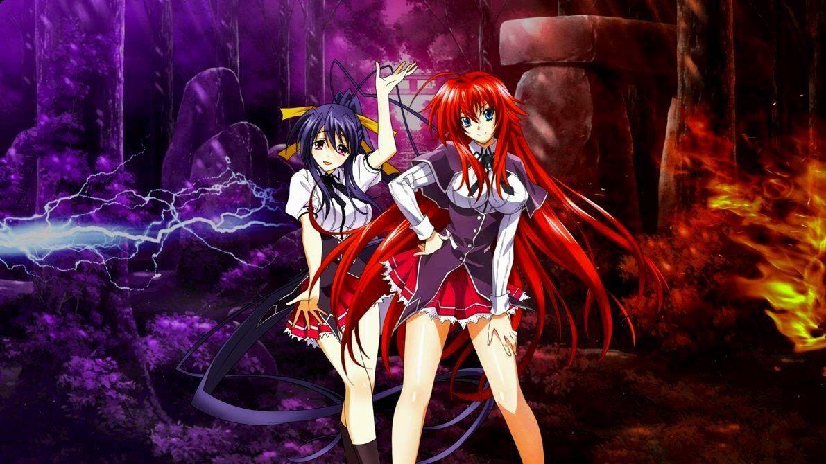 1191x670 High School DxD Akeno Wallpaper
