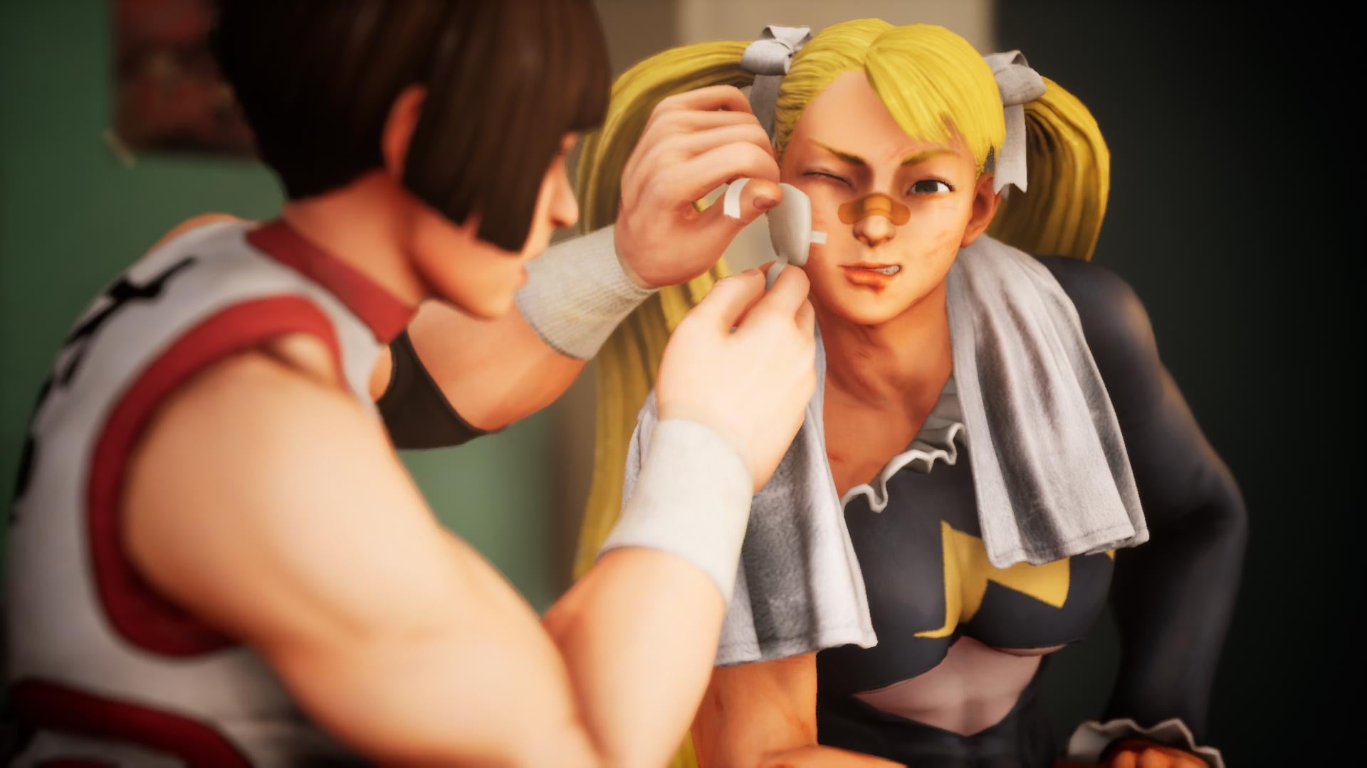 1920x1080 R. Mika getting patched up after a tough fight [3D fanart by me] : r /StreetFighter