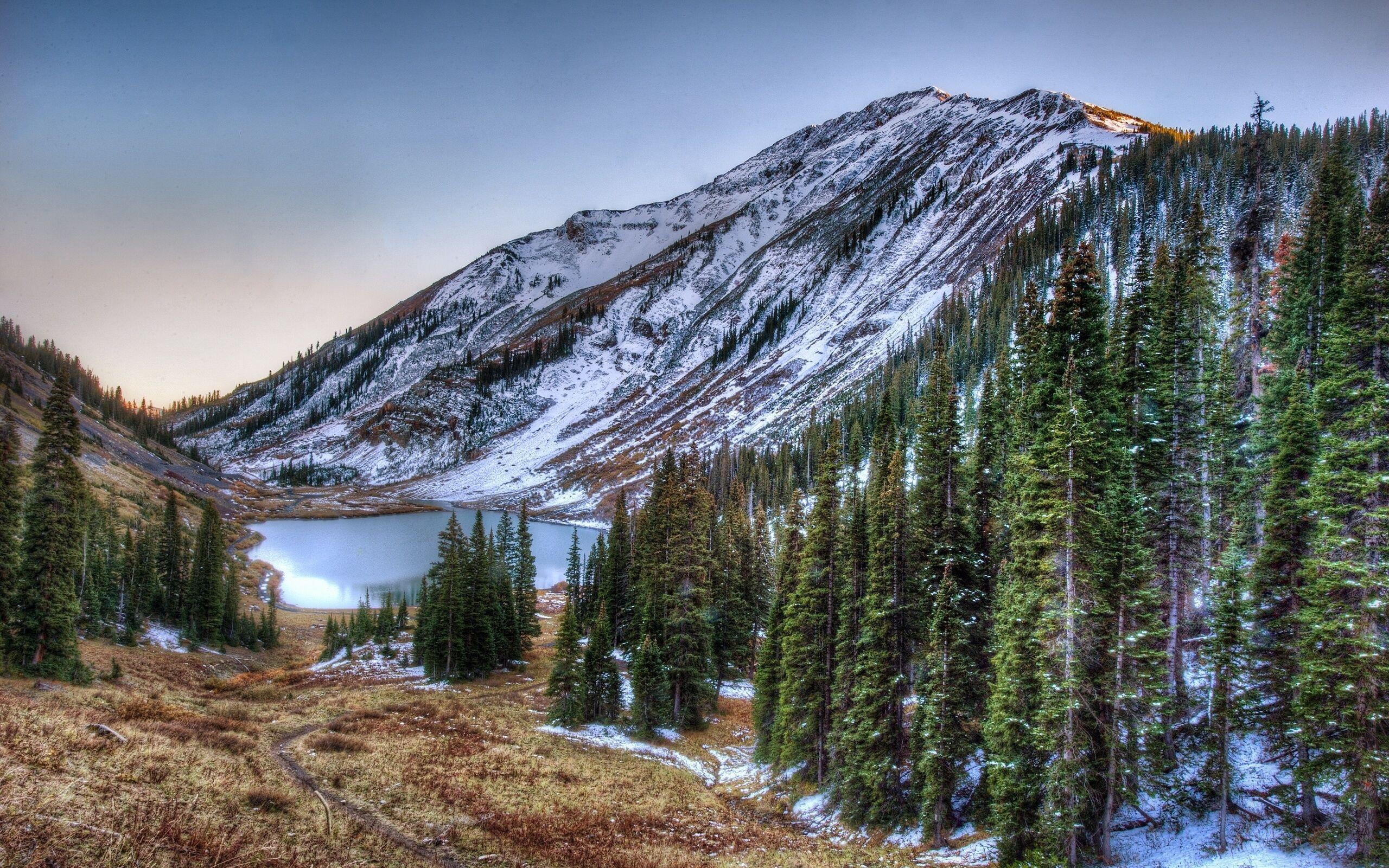 2560x1601 Colorado Rocky Mountains forest trees mountains lake landscape d