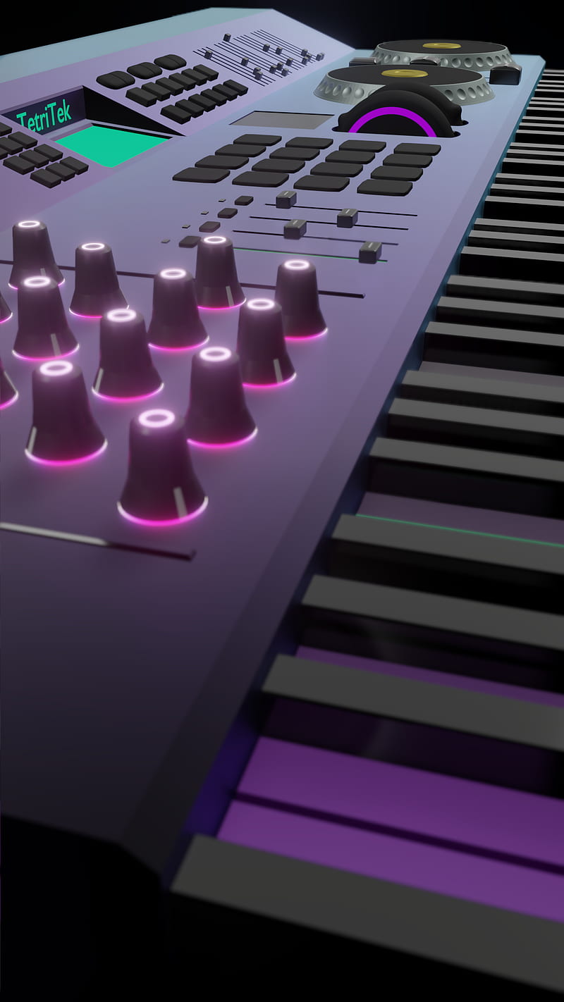 800x1422 HD midi keyboard wallpaper