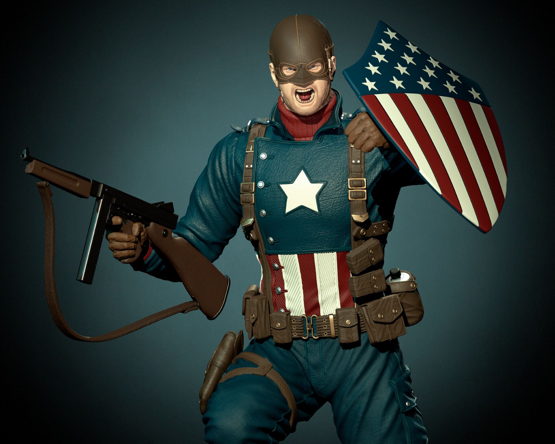 1920x1536 CAPTAIN AMERICA 1945: Super Soldier