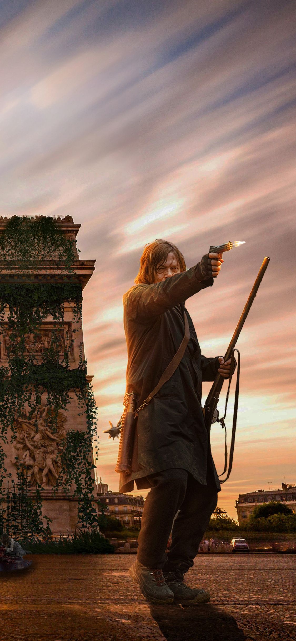 1125x2436 The Walking Dead Daryl Dixon The Book Of Carol Season 2 Tv Series iPhone XS, iPhone iPhone X , HD 4k Wallpaper, Image, Background, Photos and Picture
