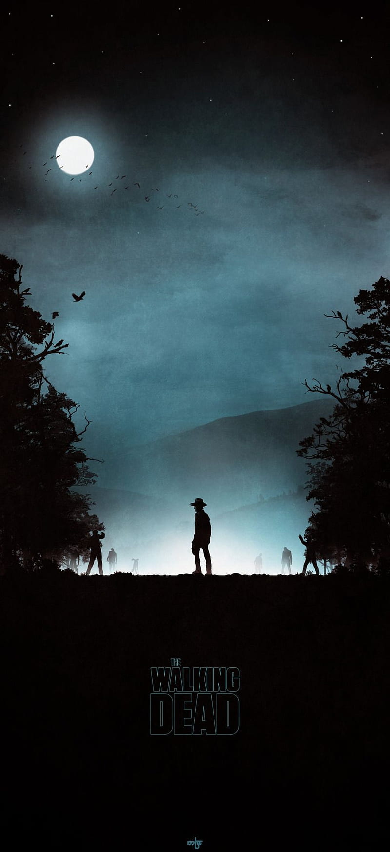 800x1749 HD rick and carl wallpaper