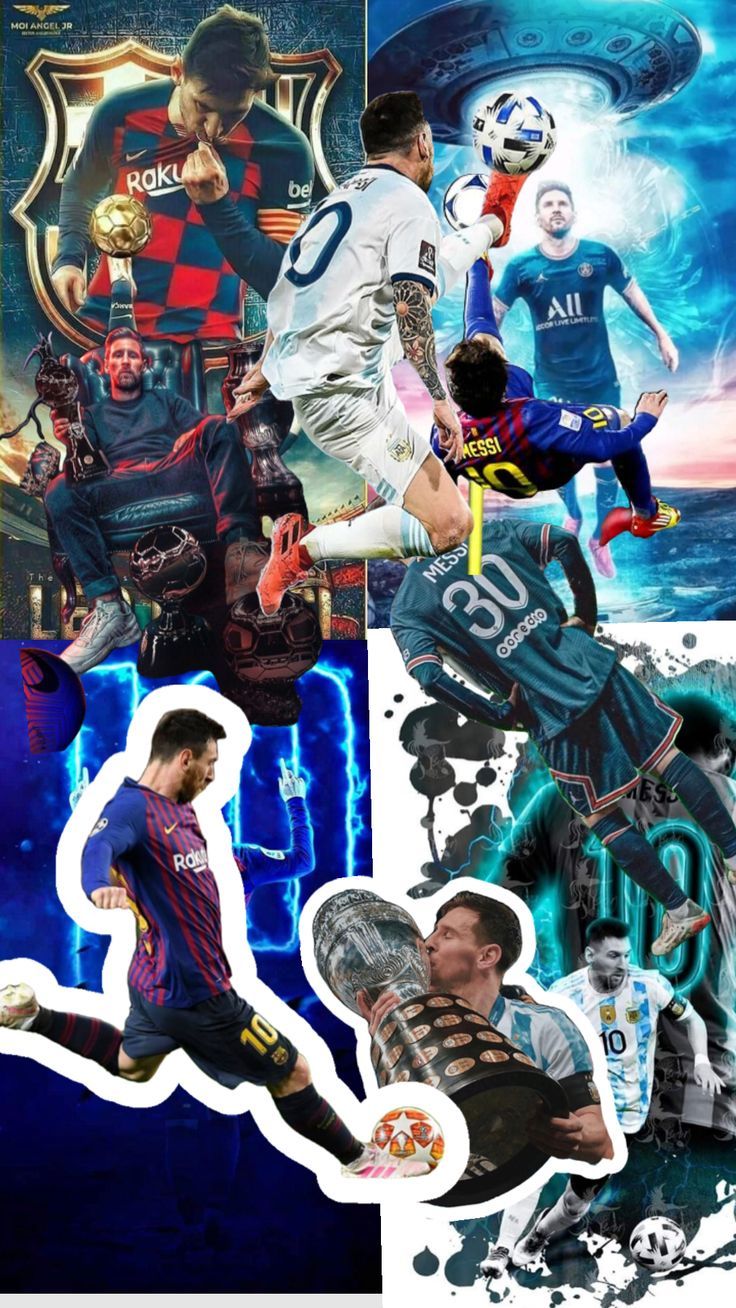 736x1308 Check out collage_edits's Shuffles. Messi spiderman wallpaper, Soccer collage aesthetic, Messi fan
