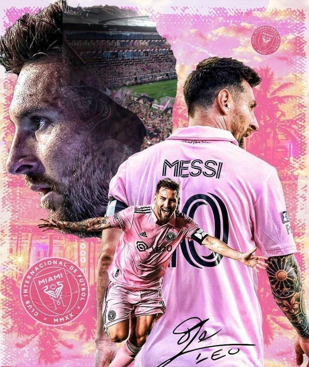 1080x1284 Messi Inter Miami FC Wallpaper