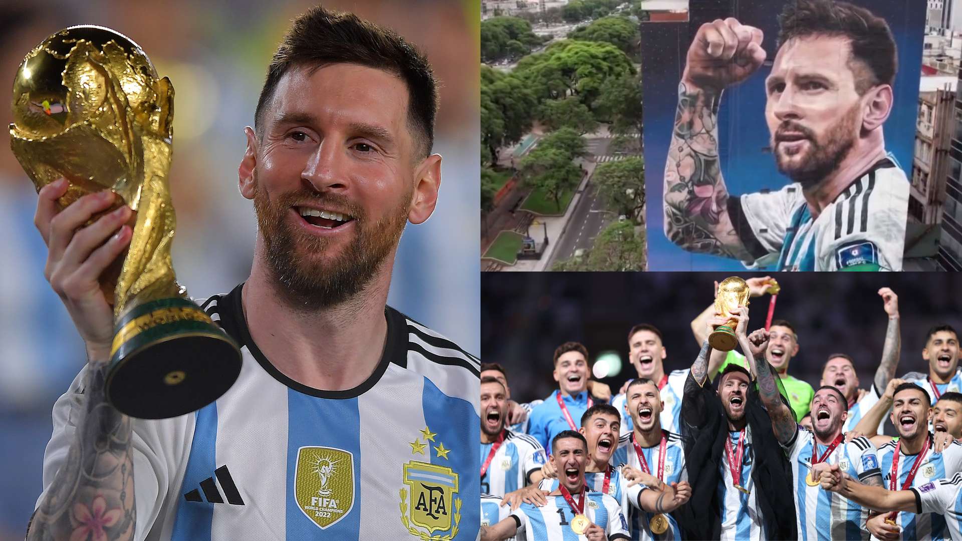 1920x1080 Lionel Messi Immortalised Again! Inter Miami Star Depicted In Stunning New Mural In Buenos Aires To Celebrate One Year Anniversary Of Argentina's World Cup Triumph