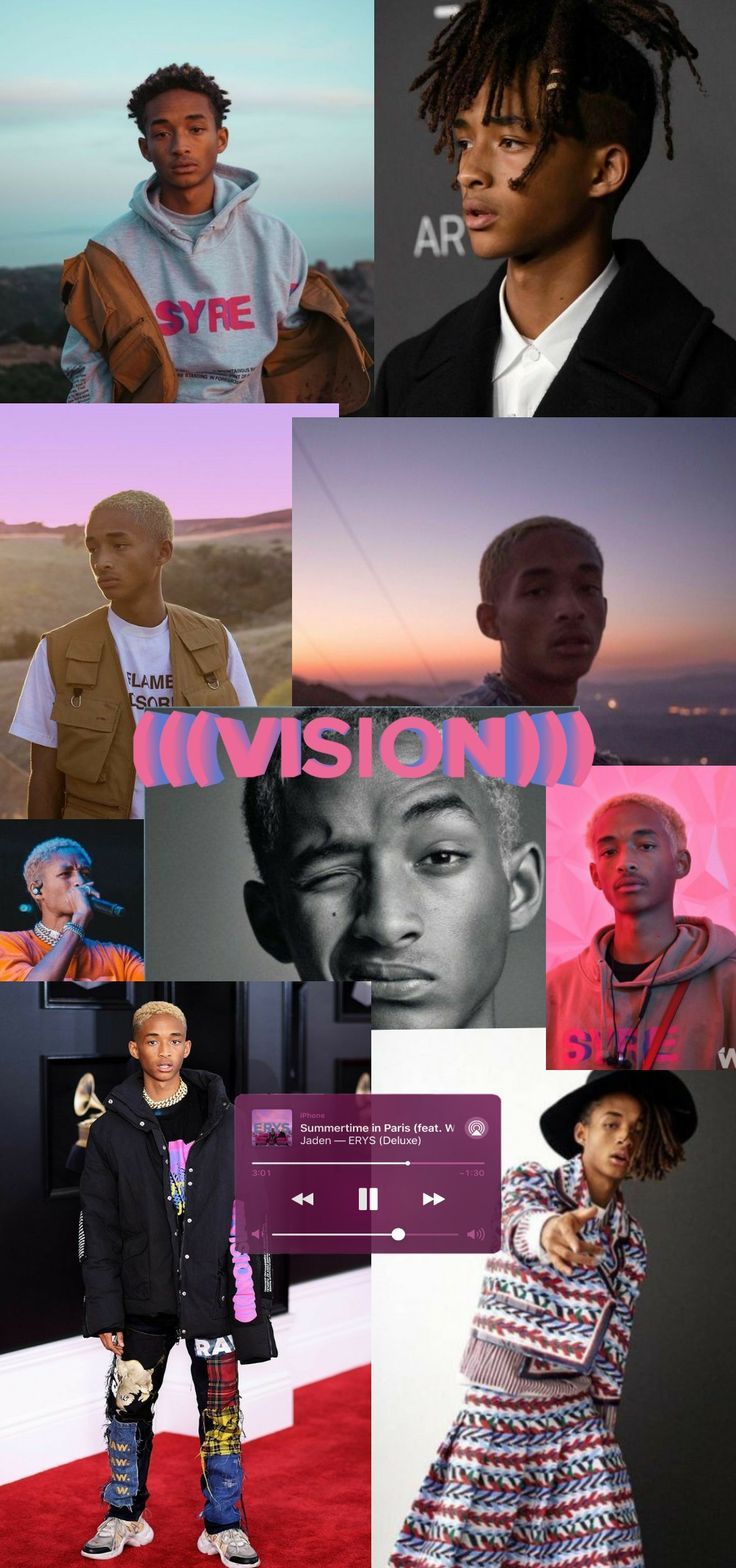 736x1568 Jaden Smith Collage Wallpaper