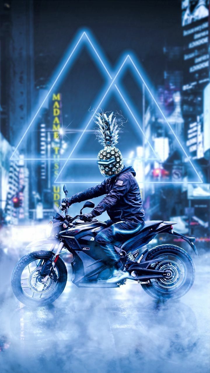 720x1280 HD Motorcycle NEON Wallpaper!