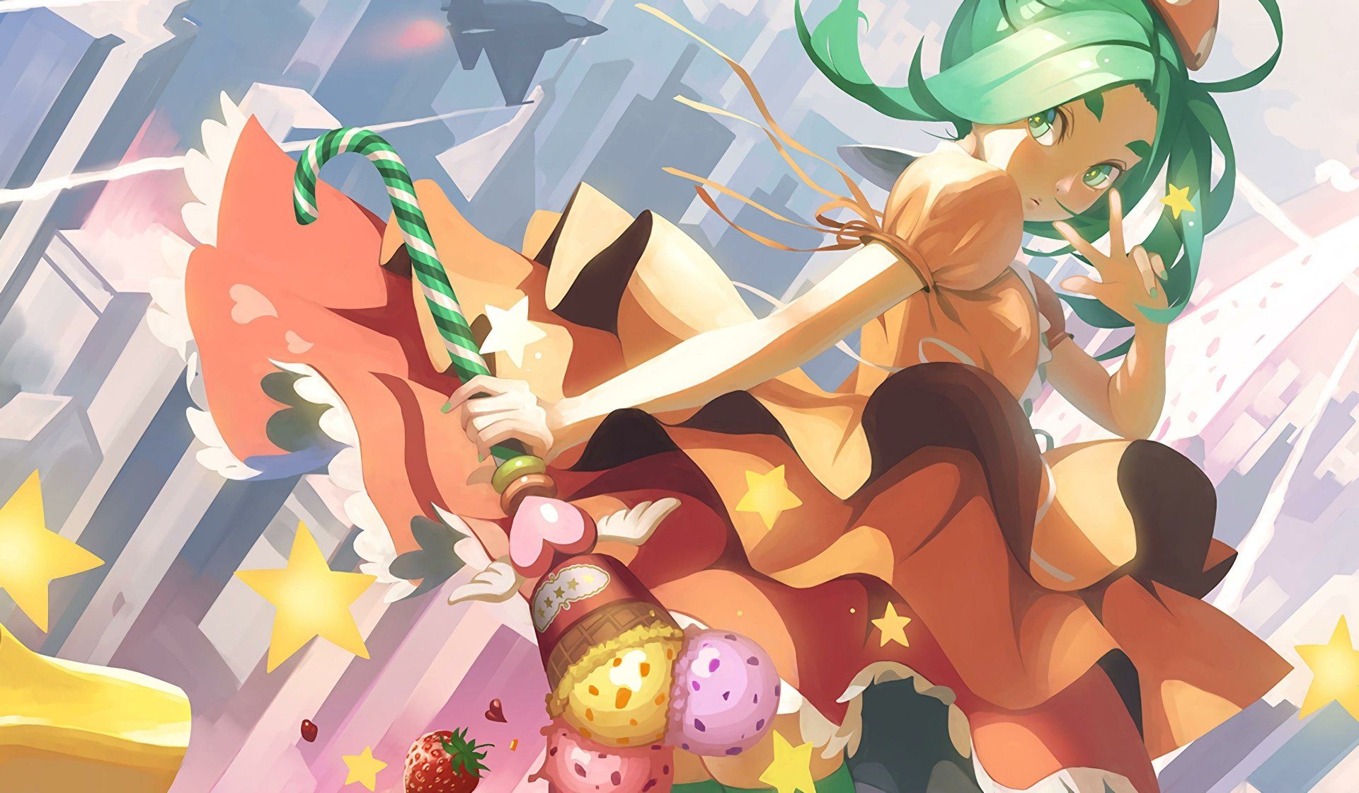 1920x1120 Yotsugi Ononoki: 4K Ultra HD Tsukimonogatari Wallpaper