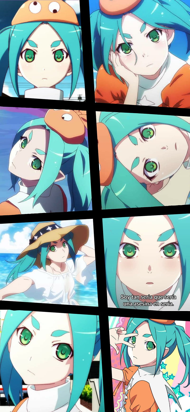 800x1733 Yotsugi best Waifu, cute, monogatari, monogatari series, ononoki, yotsugi ononoki, HD phone wallpaper