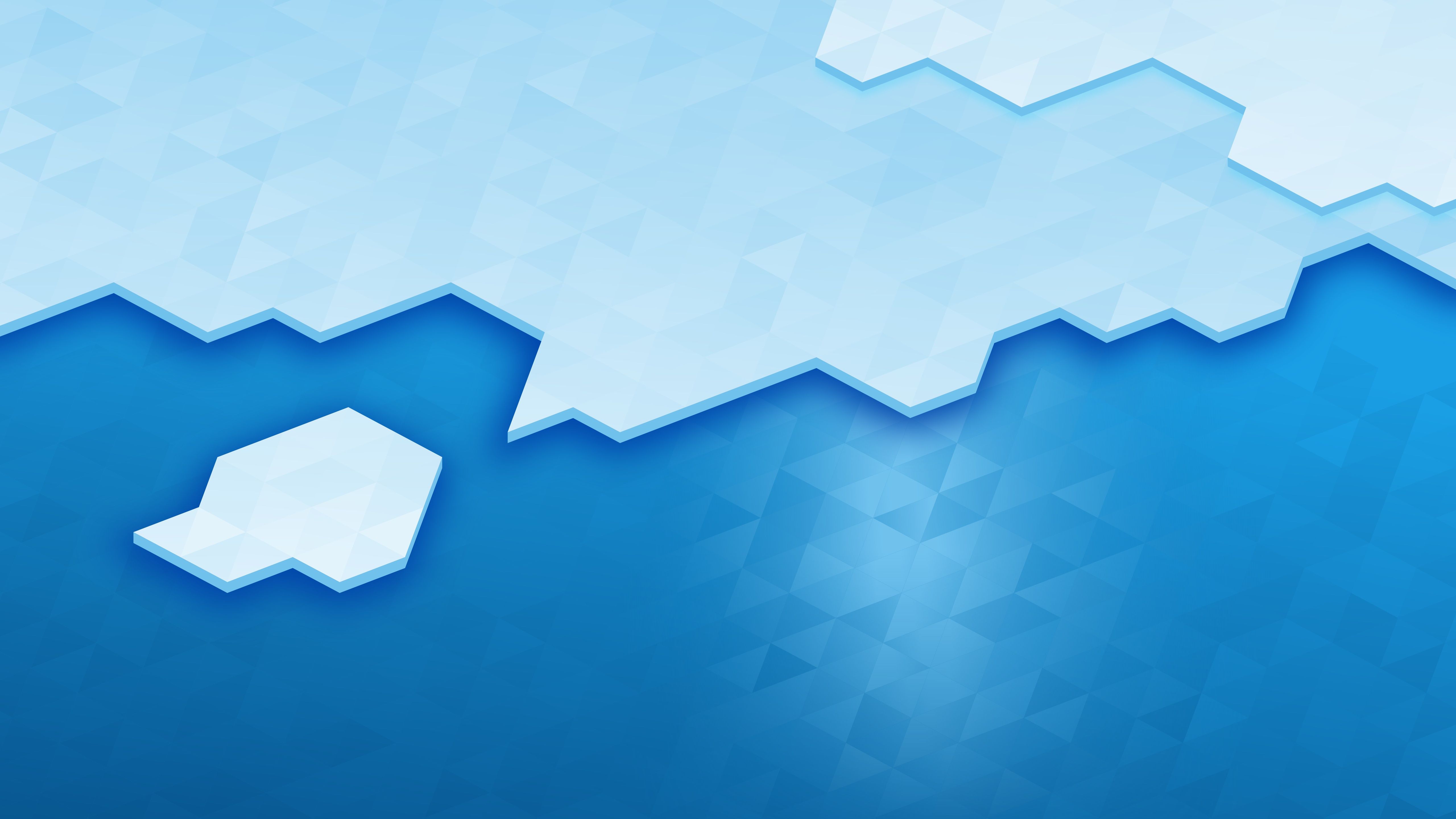 5120x2880 Wallpaper ice, line, blue, abstraction, blue, linux, high quality, KDE for mobile and desktop, section абстракции, resolution 5120x2880