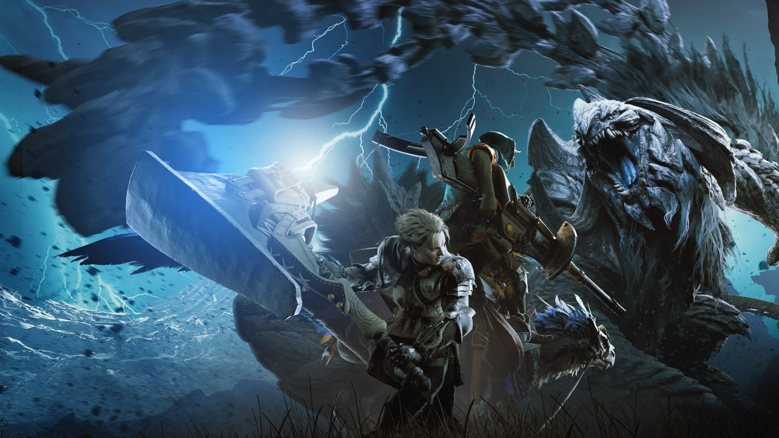 2560x1440 Monster Hunter Wilds Wallpaper 4K, Game Art, 2025 Games