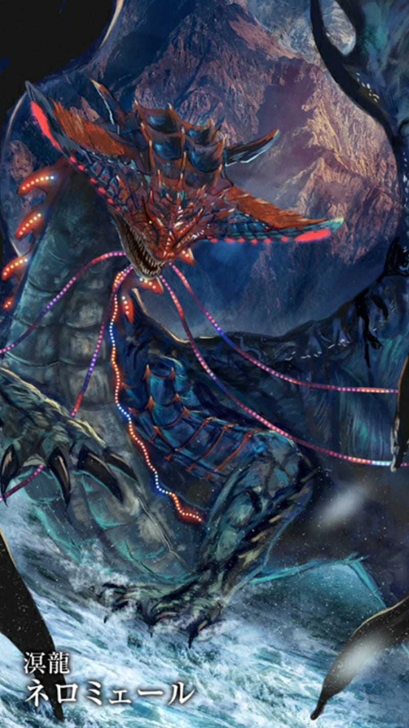 800x1422 Mhw Namielle, dragon, monster hunter, HD phone wallpaper