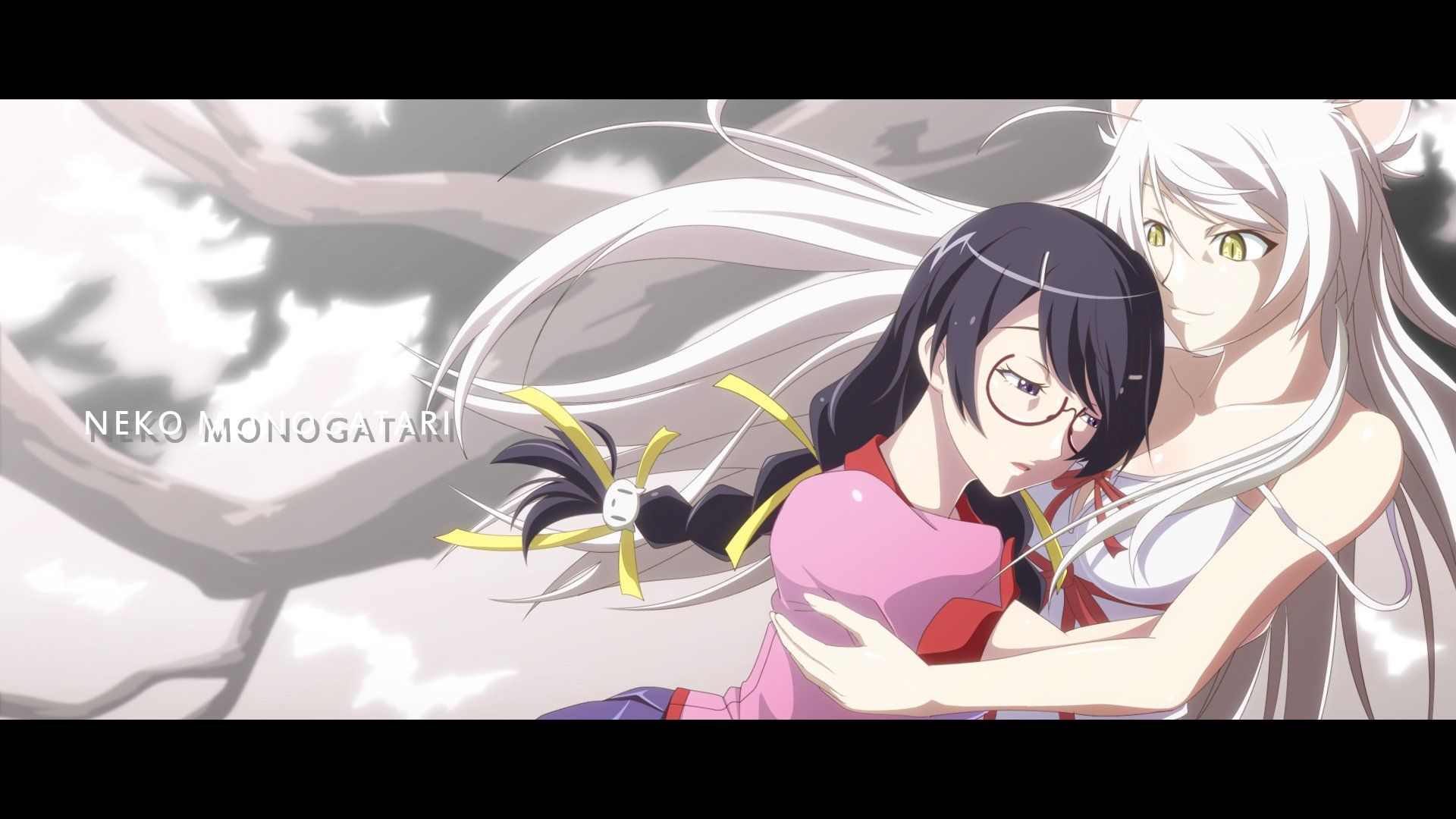 1920x1080 Black Hanekawa & Tsubasa Hanekawa Monogatari HD Wallpaperx1080