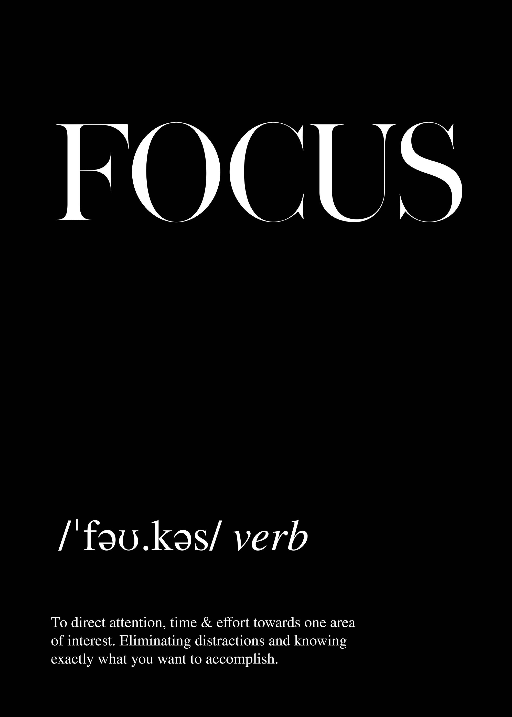 2000x2800 Focus Poster 20 x 28 in